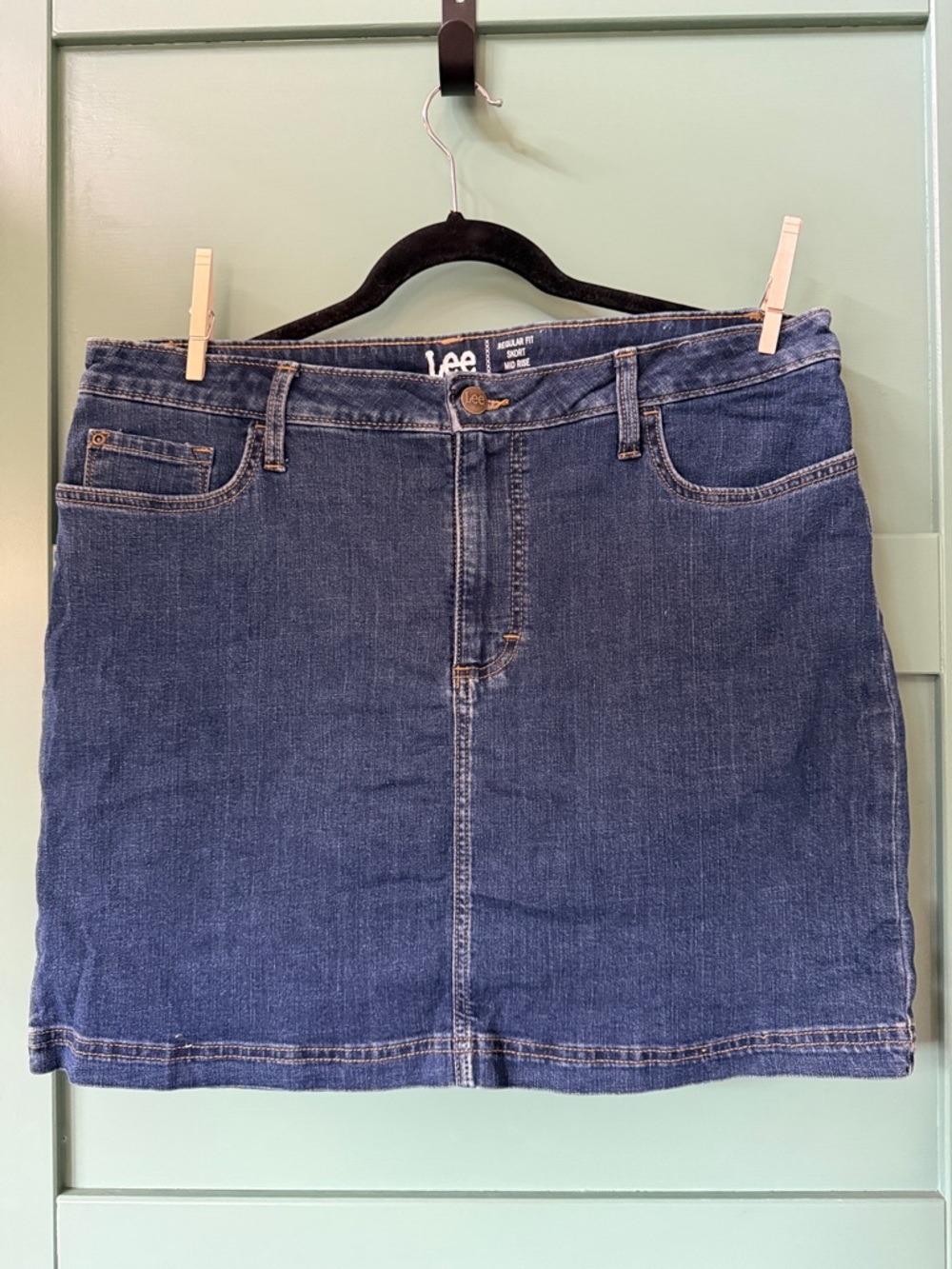 Lee Indigo Denim Mini Skirt